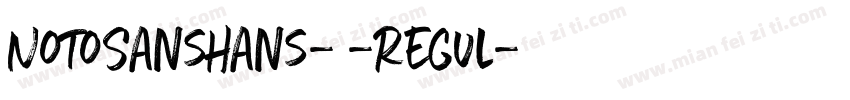 NotoSansHans- -Regul字体转换
